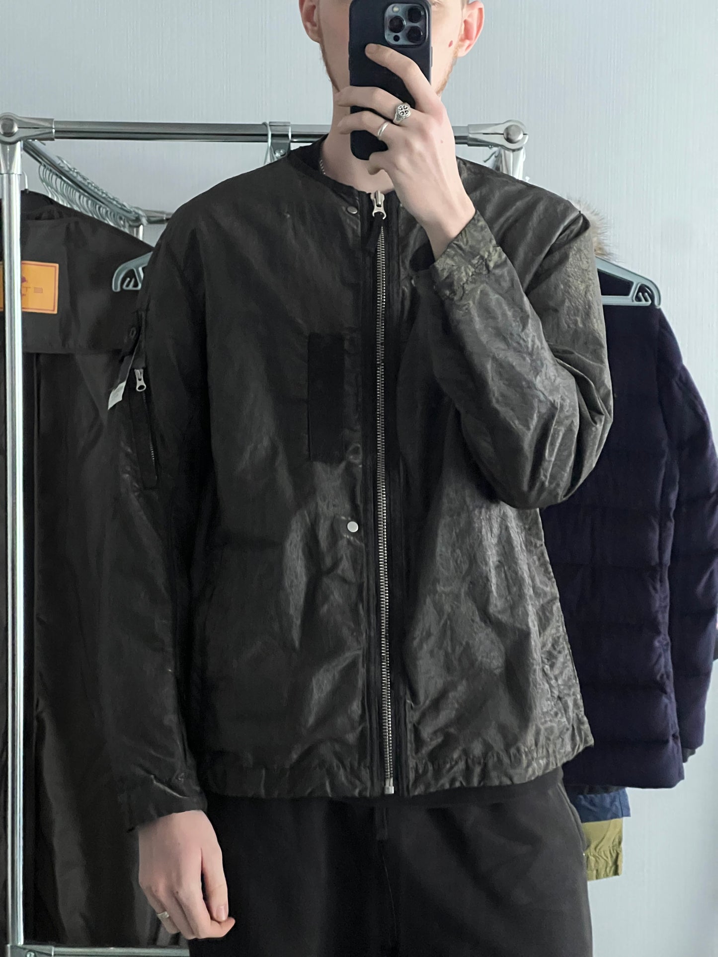 Stone Island Shadow Project SS18 Nylon Metal Spider Watro Bomber Jacket