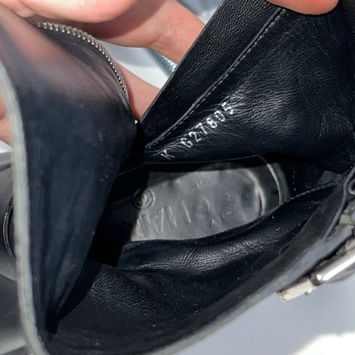 Chanel Biker Black Leather Boots with Silver Buckles