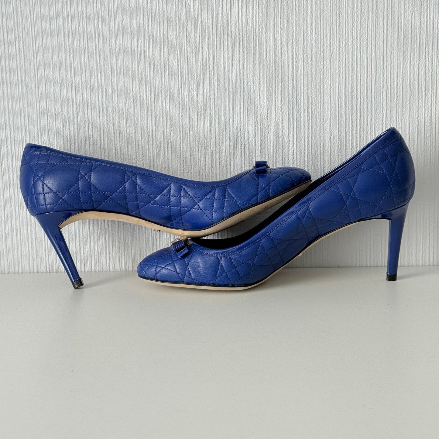 Dior Cannage Pumps Womens Leather Shoes