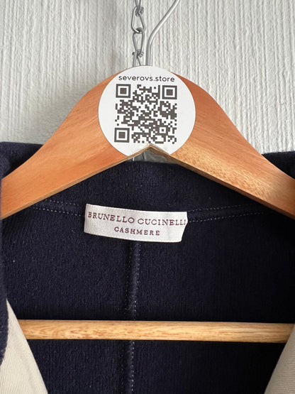Brunello Cucinelli Cashmere Navy Blazer Jacket