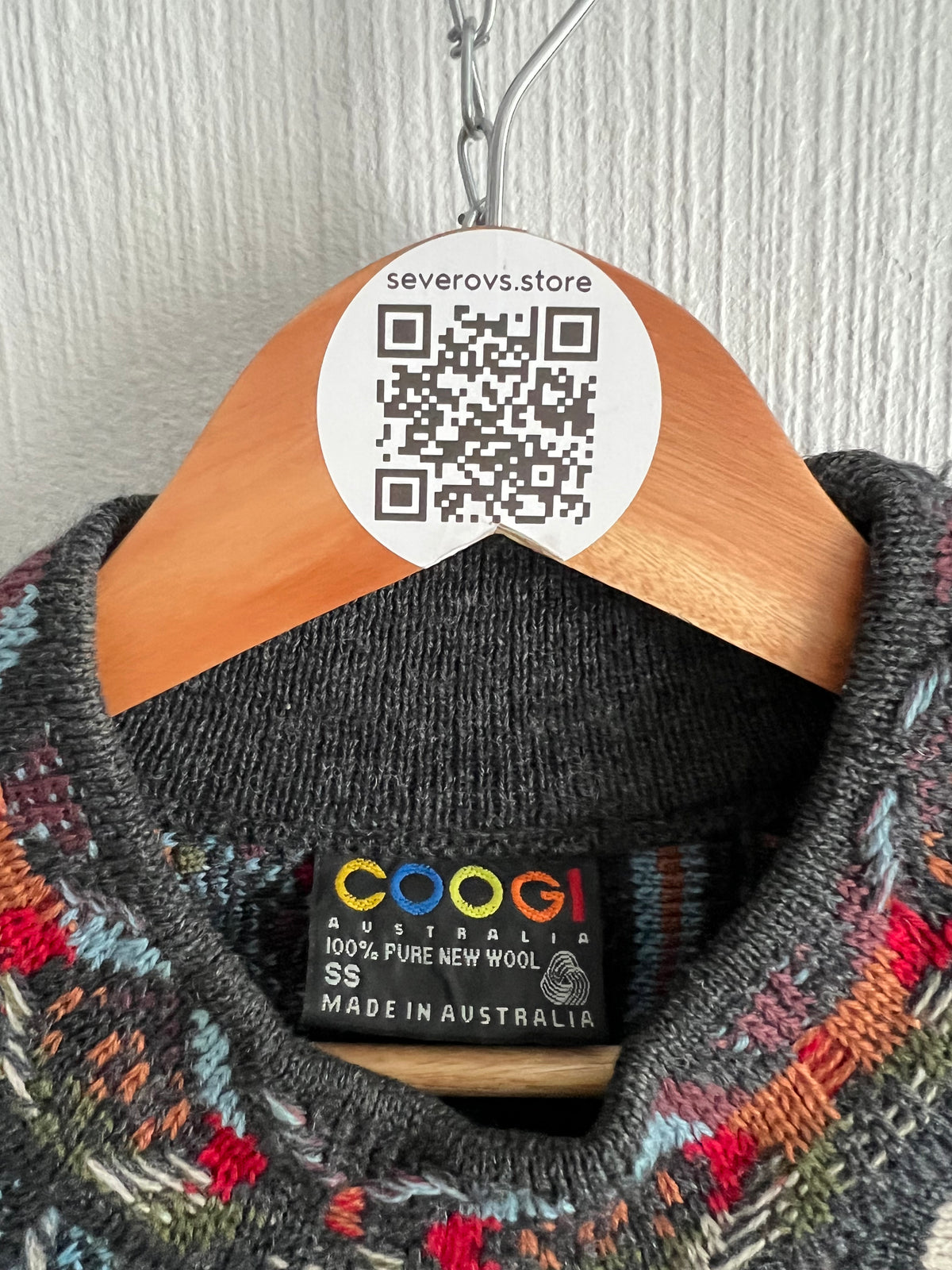 Coogi Vintage Crazy Knit Made in Australia Sweater — product photo