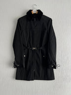 Miu Miu 00s Archive Wool Coat Bondage Belt