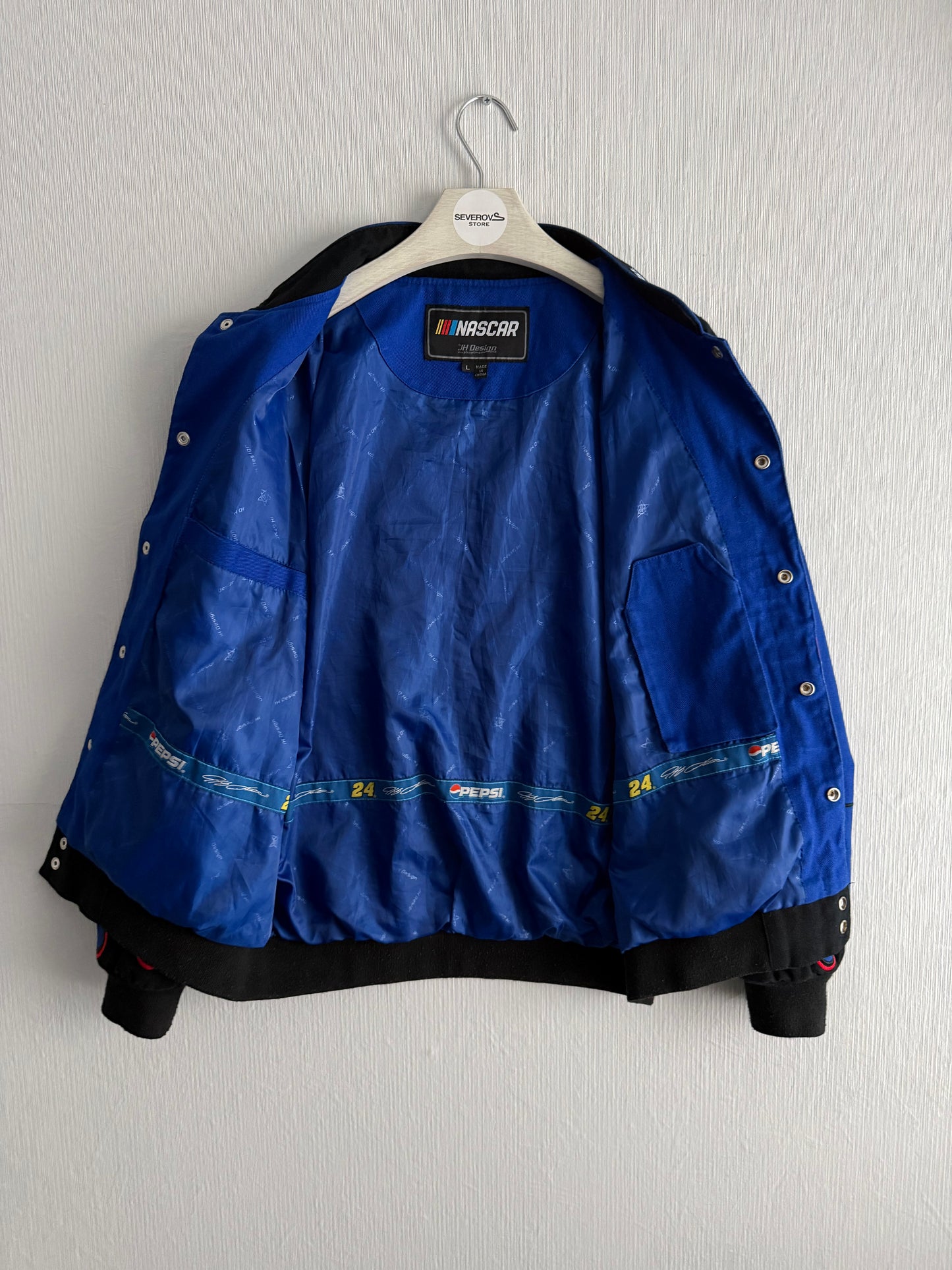 Nascar Vintage Racing Jacket Embroidered Pepsi Logo