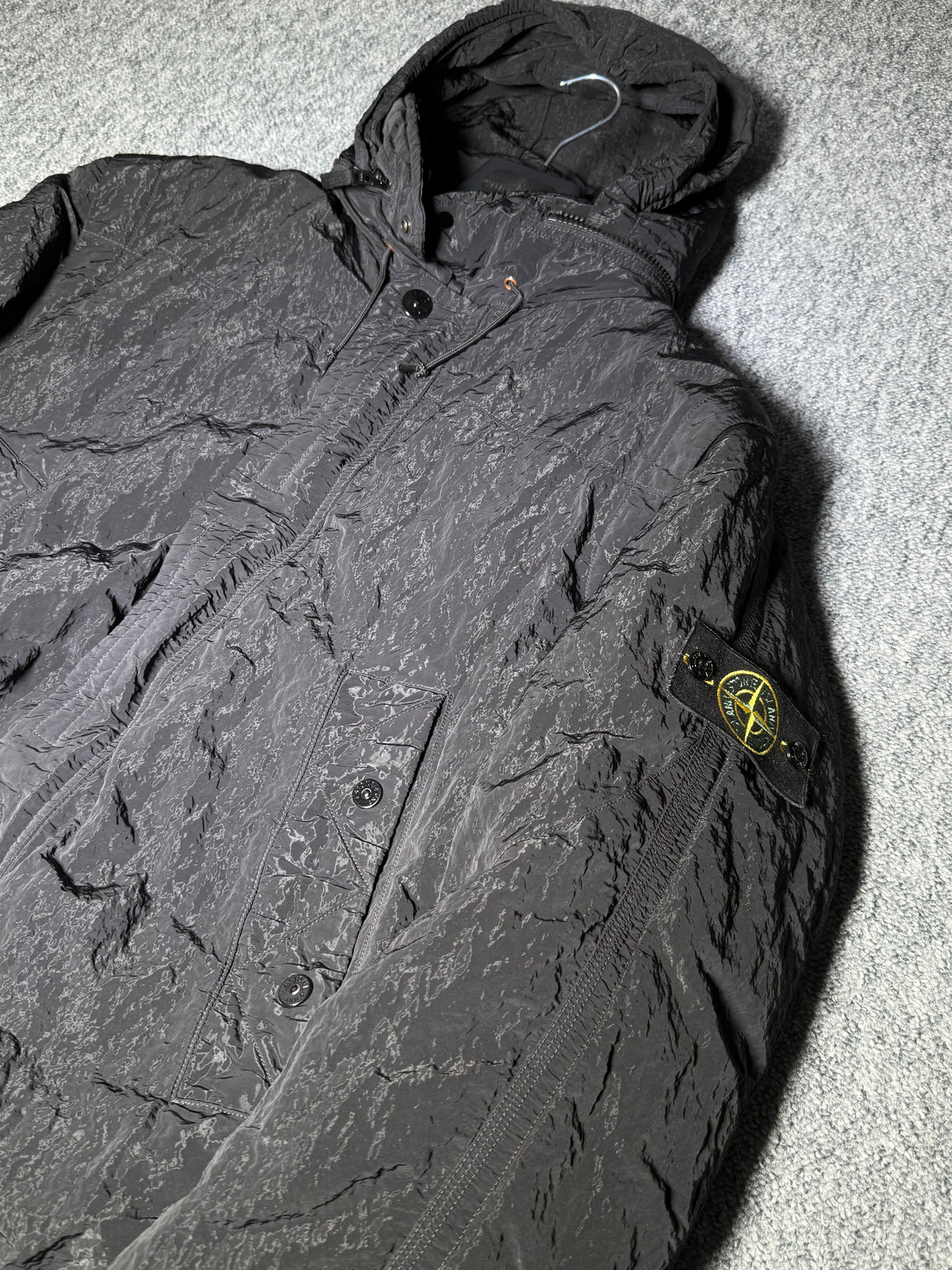 Stone Island AW11 Black Nylon Sheen Mens Down Jacket