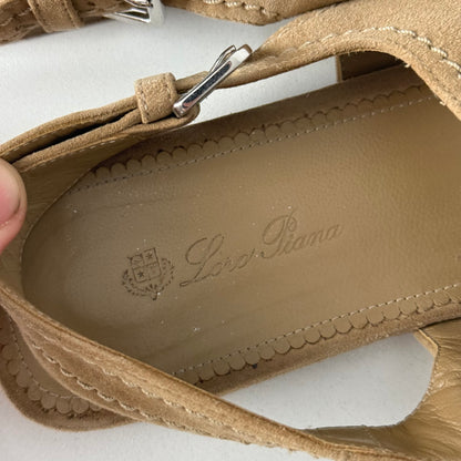 Loro Piana Suede Slingback Sandals
