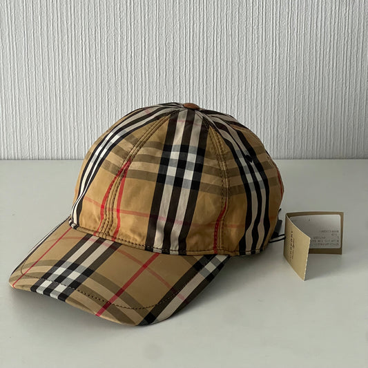 Burberry Beige Vintage Check Cotton Baseball