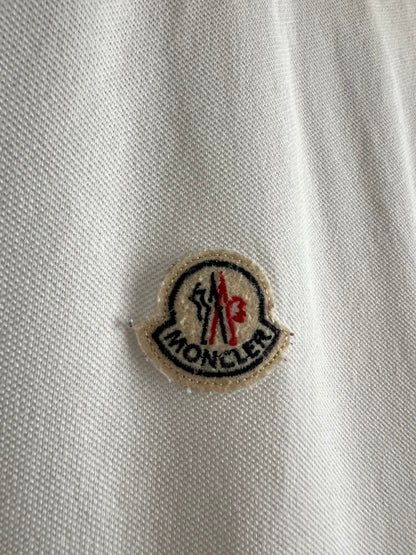 Moncler Maglia White Cotton Polo T-shirt