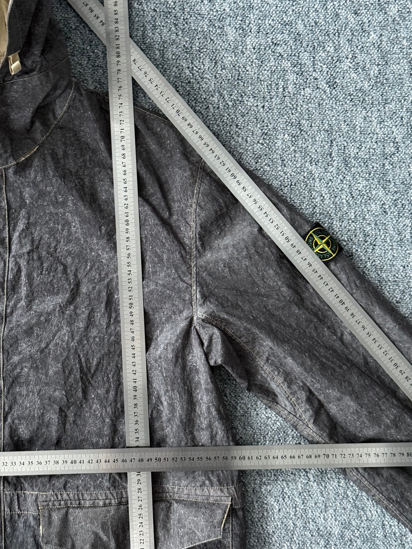 Stone Island SS02 Laminated Webbing “Paper” Jacket