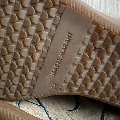 Isabel Marant Bekett Beige Suede Leather Sneakers Womens Shoes