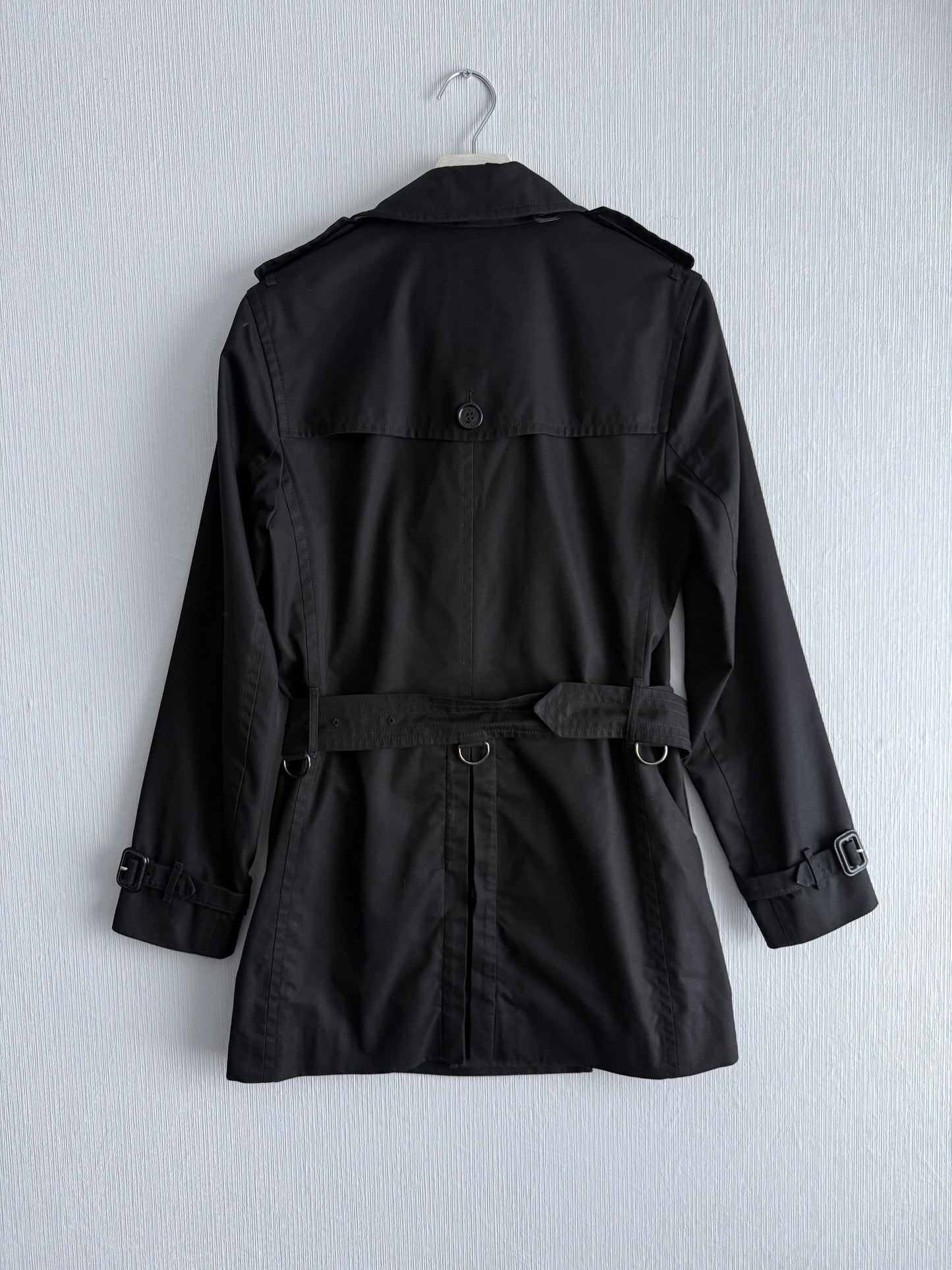Burberry Britton Black Short Trench Coat