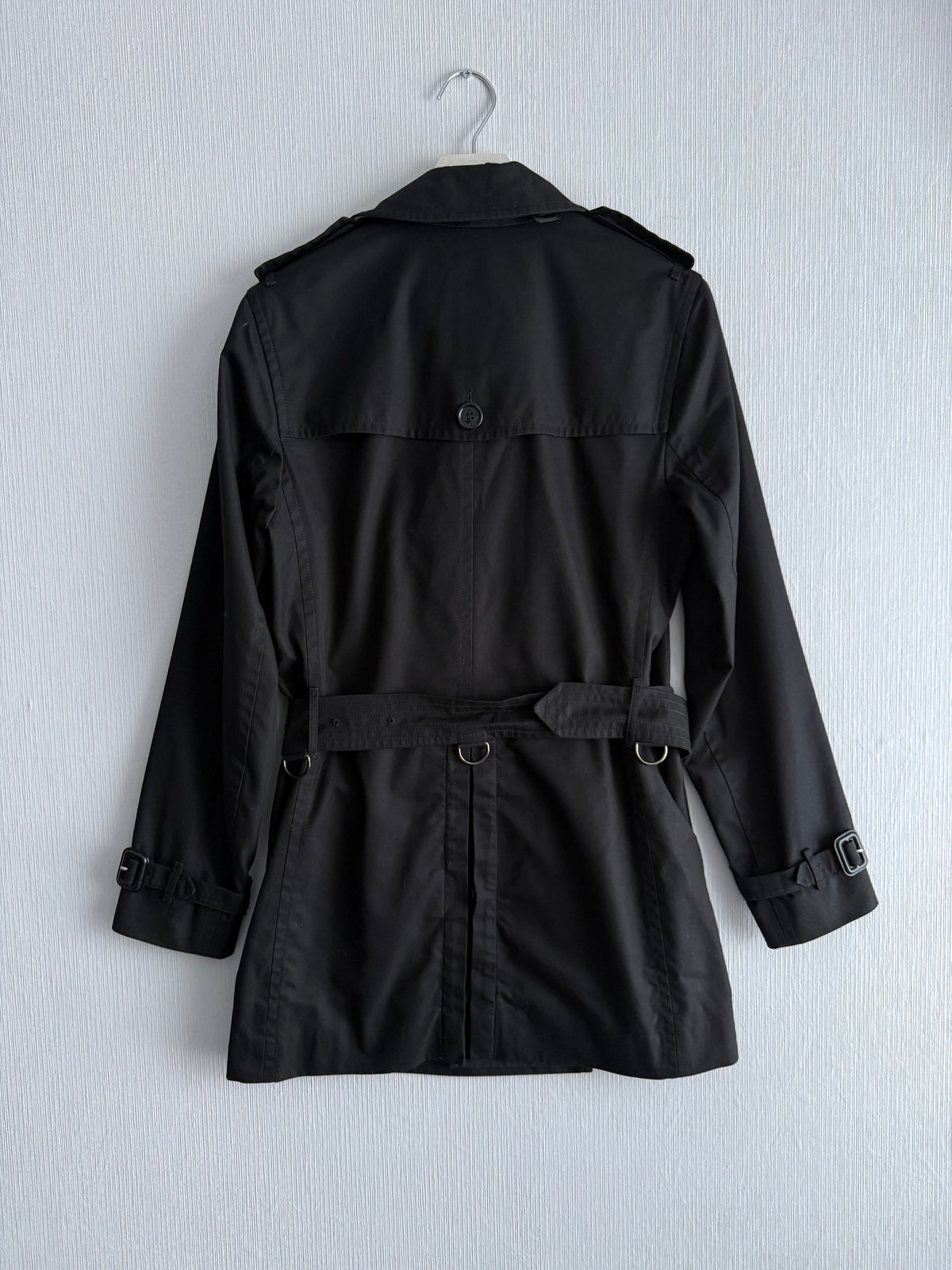 Burberry Britton Black Short Trench Coat