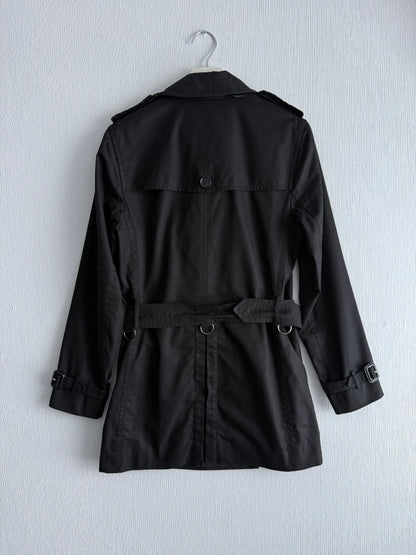 Burberry Britton Black Short Trench Coat