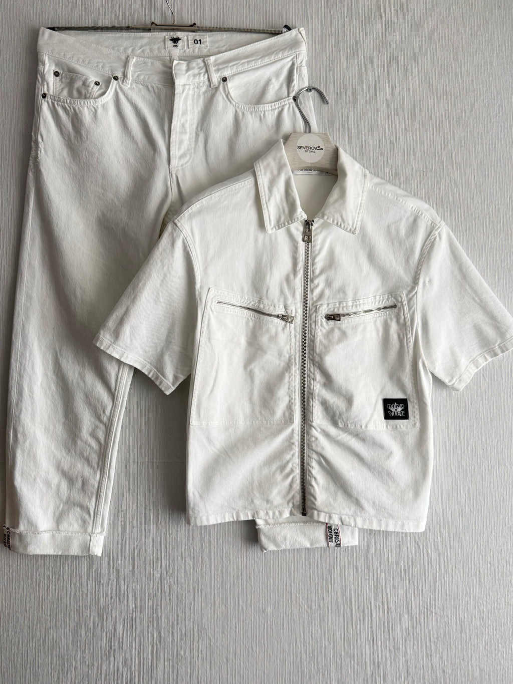Christian Dior White Denim Set