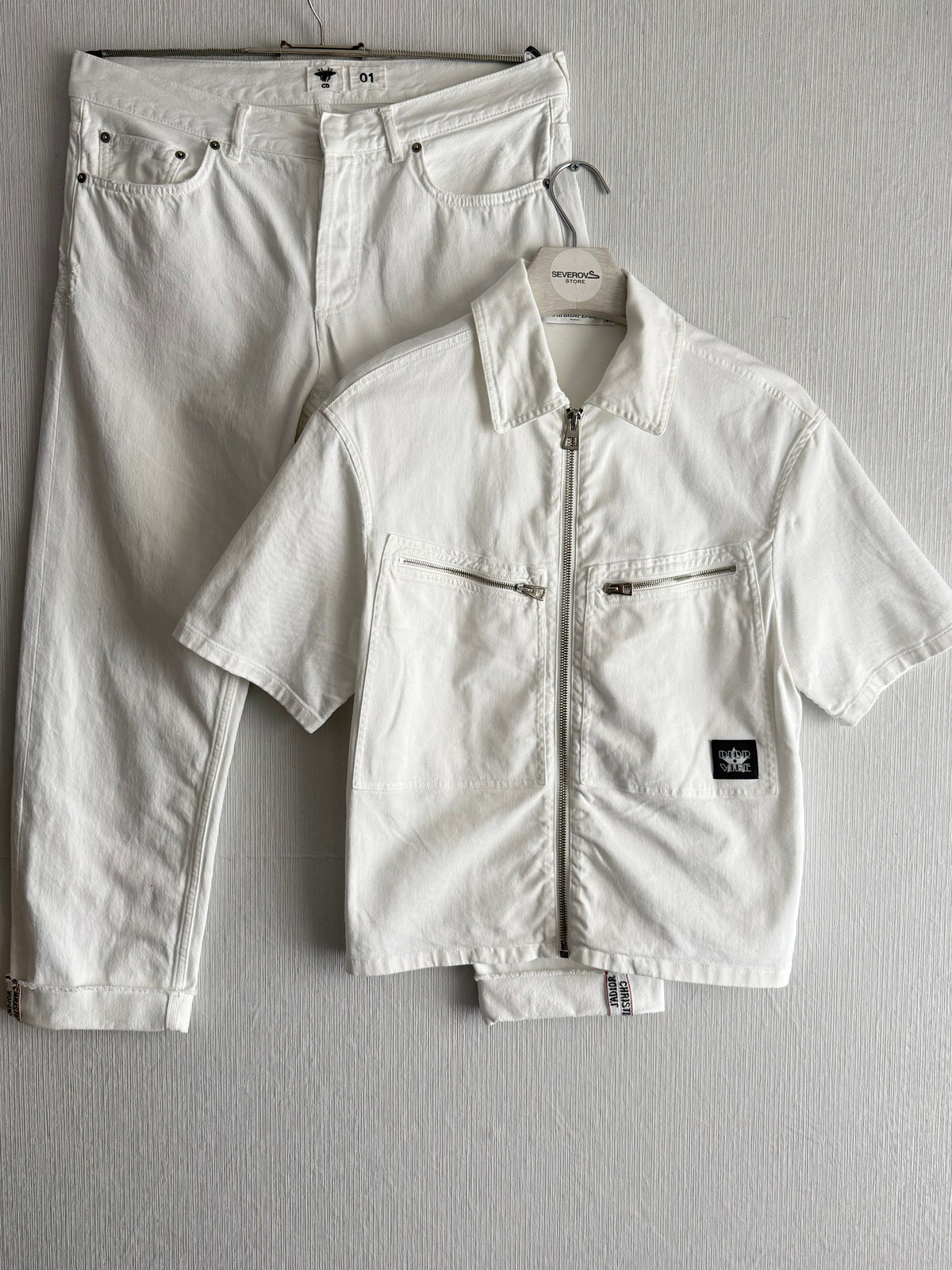 Christian Dior White Denim Set