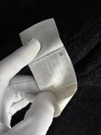Chanel FW07 Black Wool Double Breasted Coat