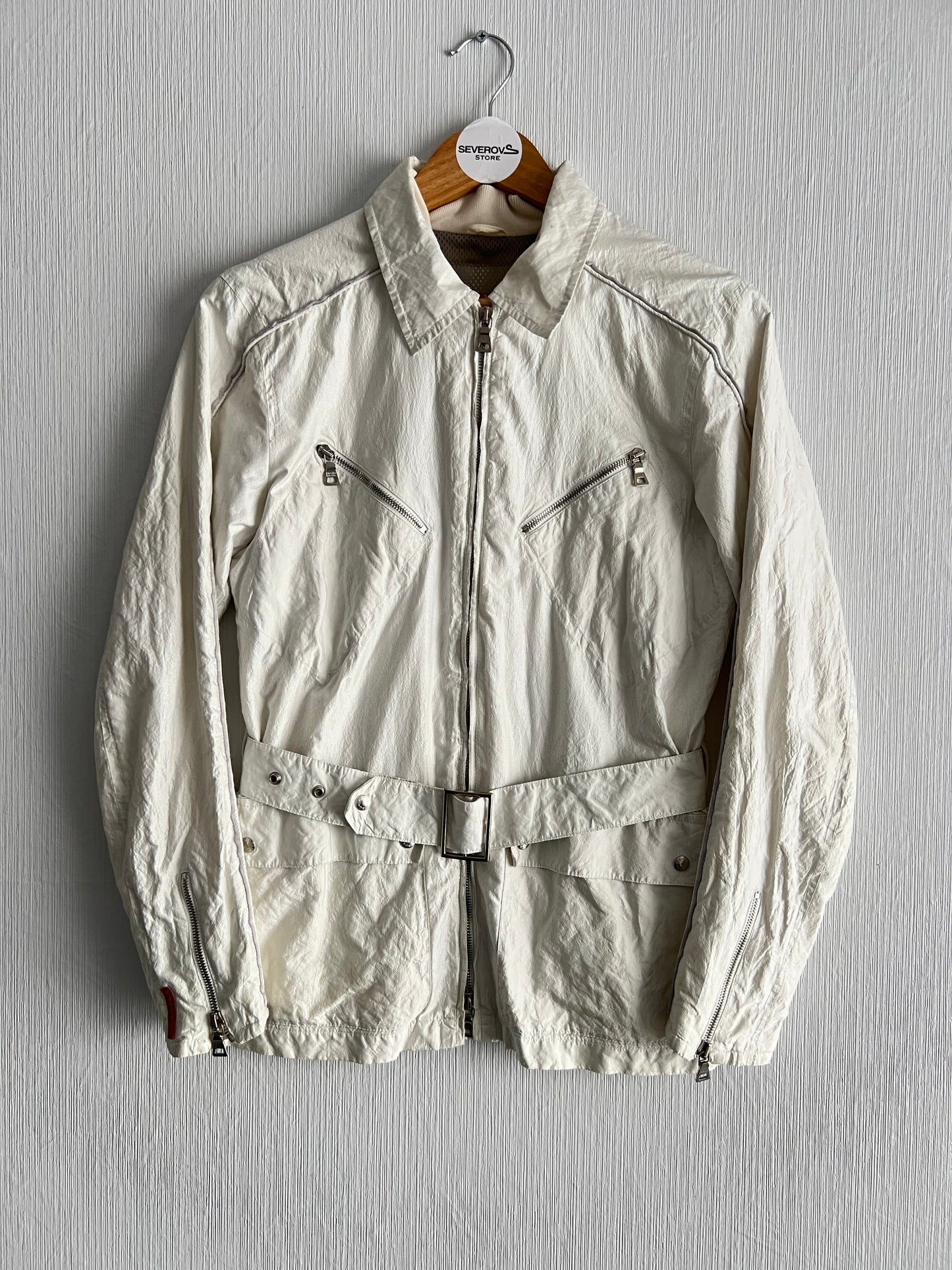 Prada Sport Vintage Red Tab Women's Nylon Jacket