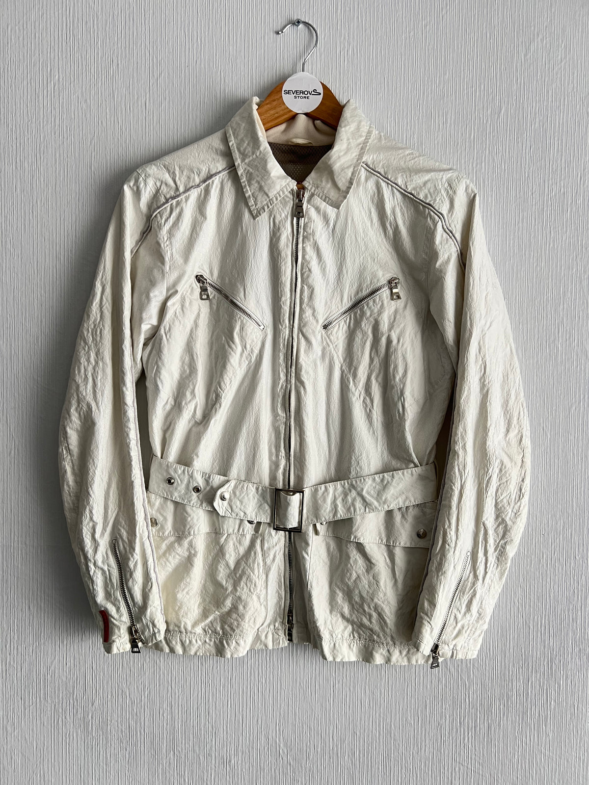 Prada Sport Vintage Red Tab Women's Nylon Jacket