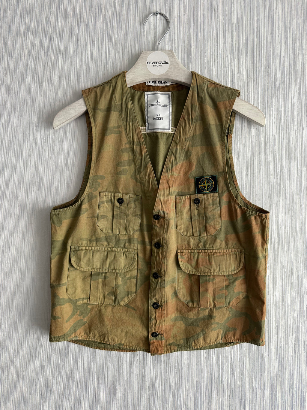 Stone Island 1990 Ice Jacket Camo Vest