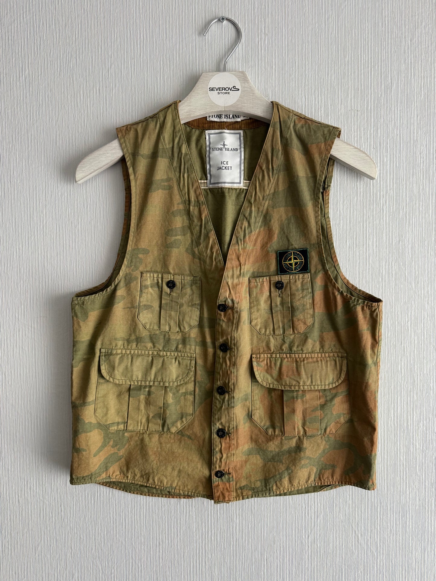 Stone Island 1990 Ice Jacket Camo Vest