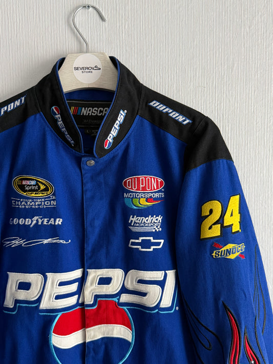 Nascar Vintage Racing Jacket Embroidered Pepsi Logo