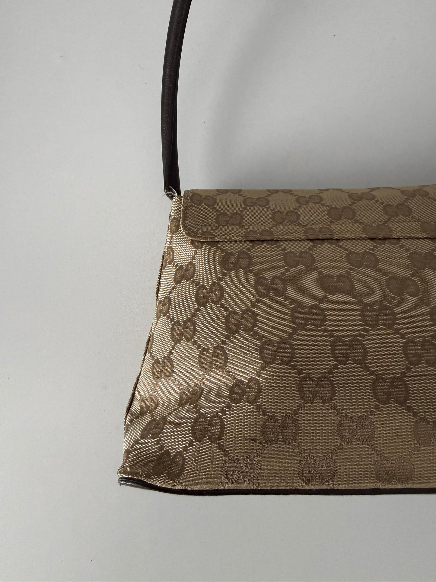 Gucci GG Canvas Looping Shoulder Bag