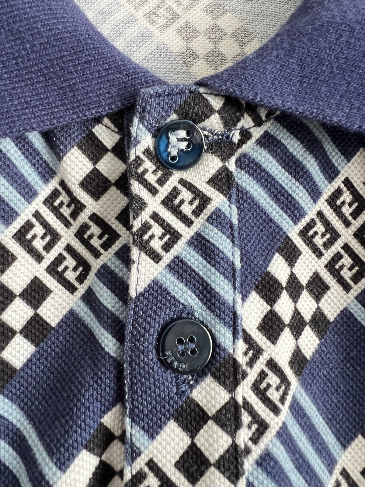 Fendi Mens Monogram Polo Shirt