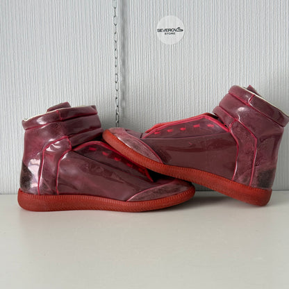 Maison Margiela Future High Top Red PVC Sneakers