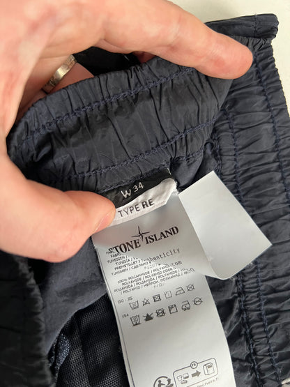 Stone Island Navy Nylon Metal Econyl Pants