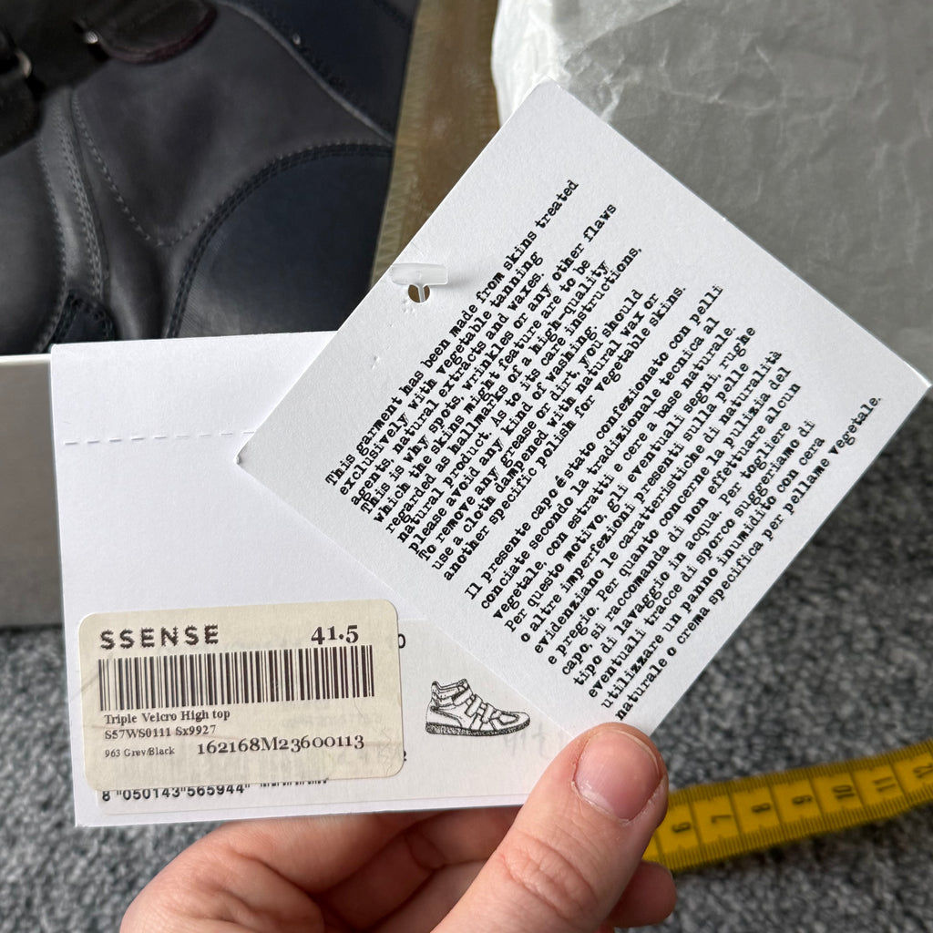 Maison Margiela Replica GAT Triple Velcro Hight Top Sneakers