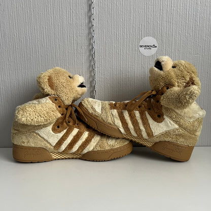 Adidas Jeremy Scott Brown Bear Sneakers Mens Shoes