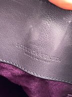 Bottega Veneta Purple Intrecciato Leather Tina Top Handle Bag