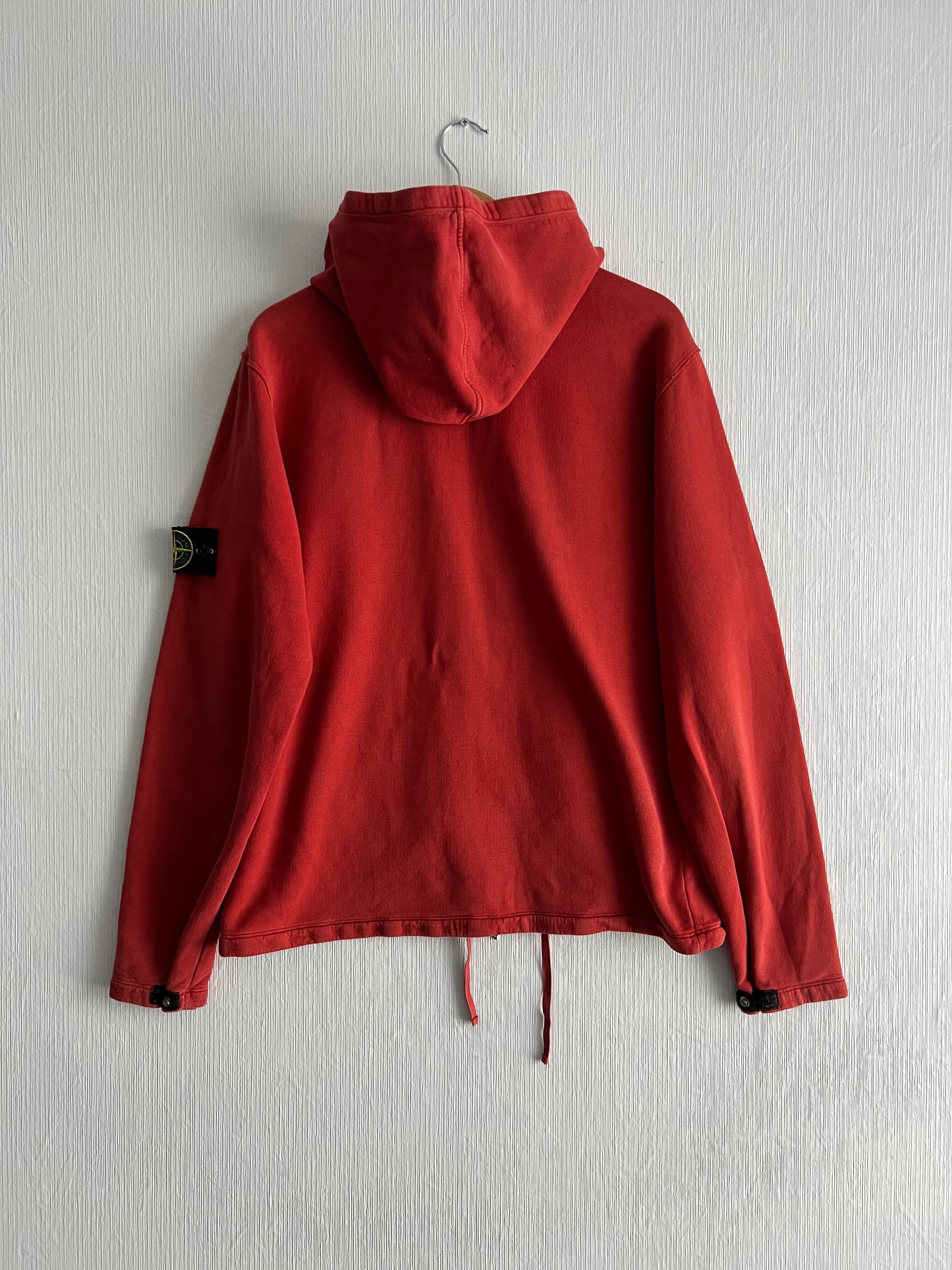 Stone Island AW05 Mens Red Zip Hoodie