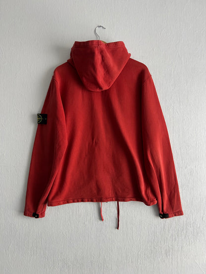 Stone Island AW05 Mens Red Zip Hoodie