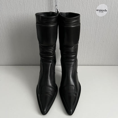 Archive Miu Miu 1999 Leather Biker Heels