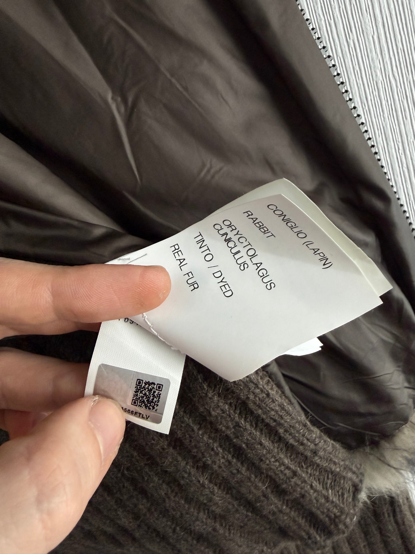 Moncler FW18 Rabbit Fur Camo Zip Up Cardigan Sweater