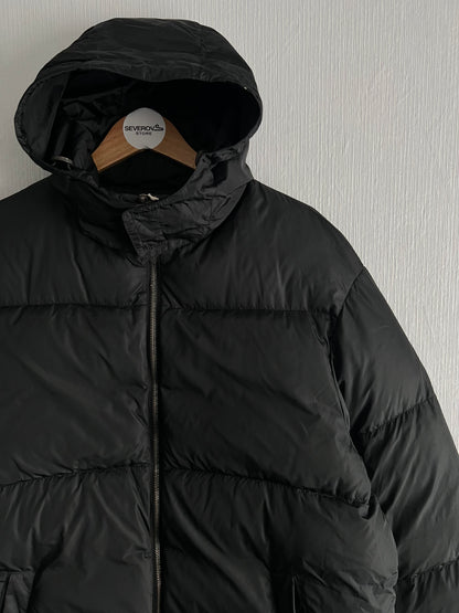 Prada Sport Red Tab Black Down Puffer Jacket