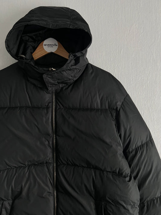 Prada Sport Red Tab Black Down Puffer Jacket