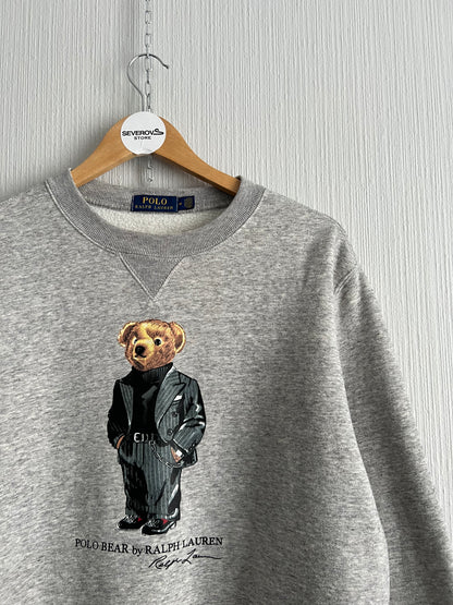 Polo Ralph Lauren Tux Bear Men's Grey Cotton Sweatshirt