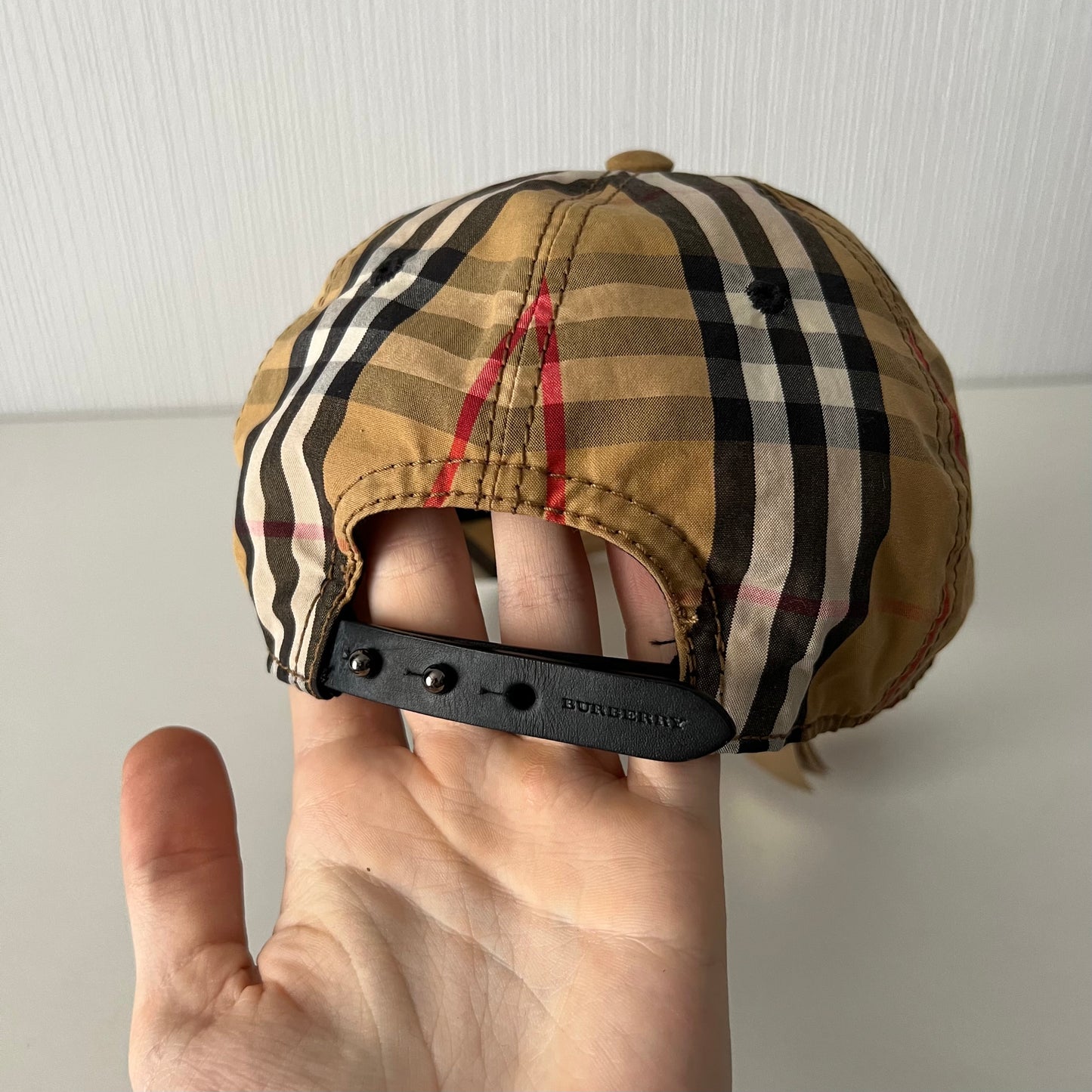 Burberry Beige Vintage Check Cotton Baseball