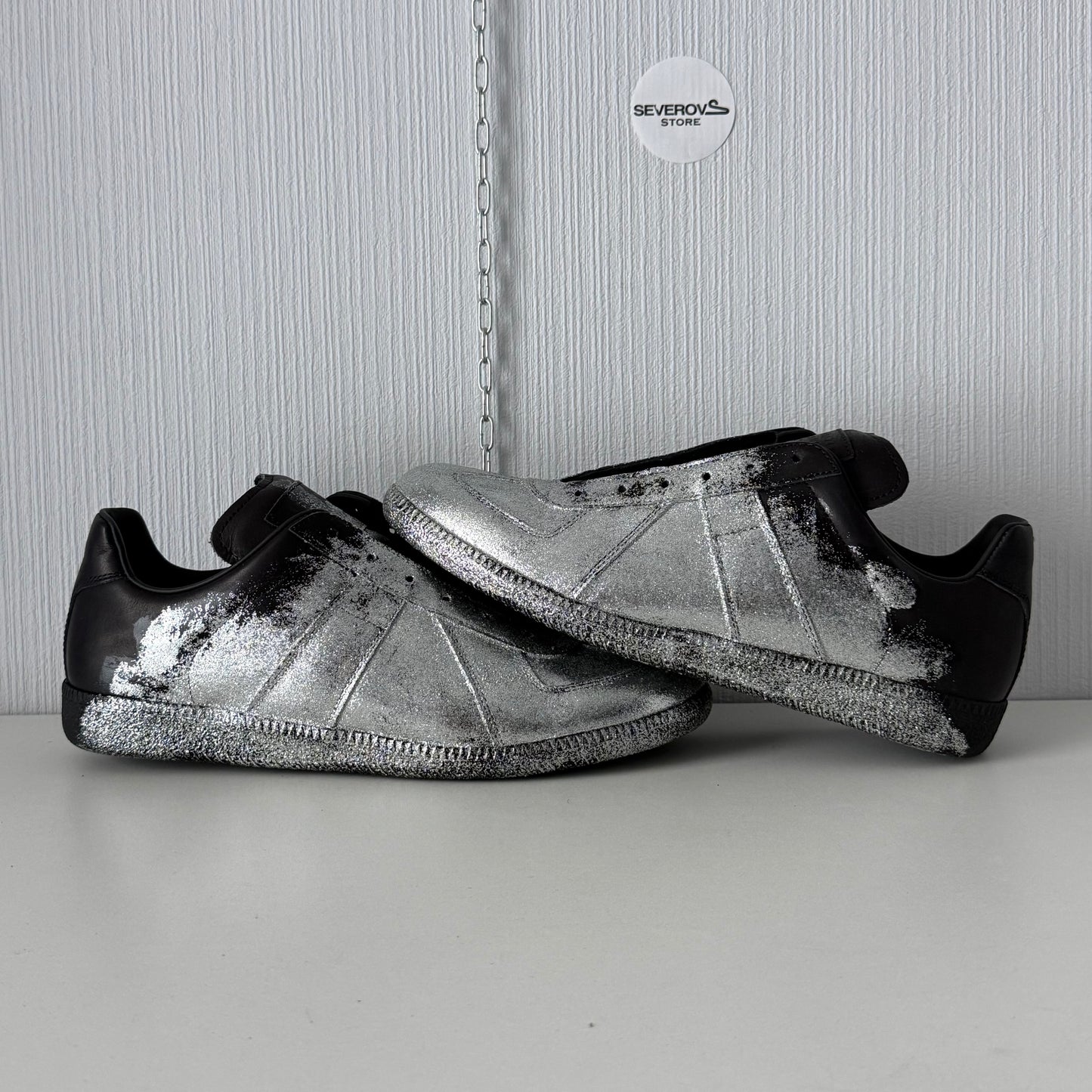 Maison Margiela Silver Dipped Gats Replica Sneakers