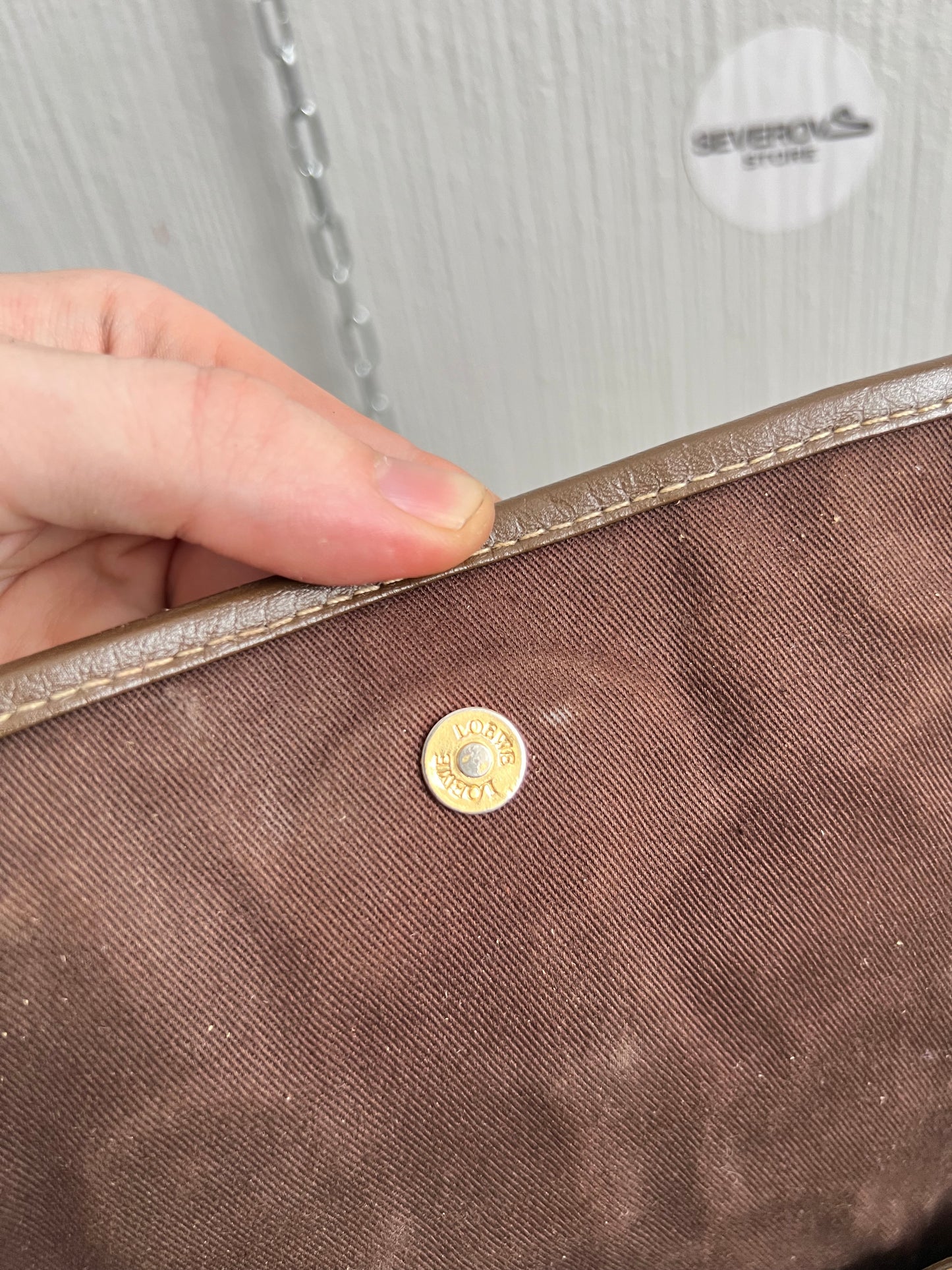 Loewe 160th Anniversary Suede Shoulder Bag