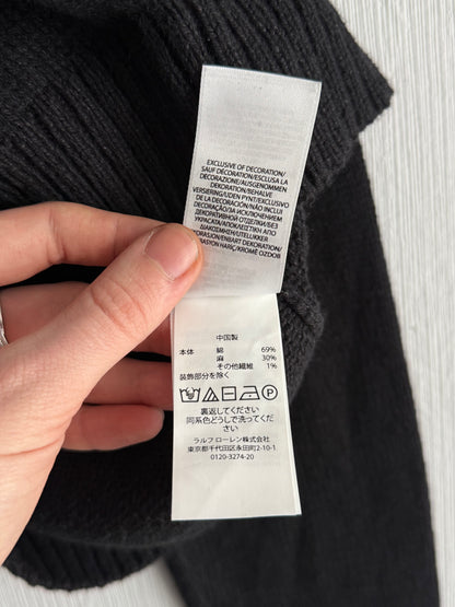 Polo Ralph Lauren Cocoa Bear Sweater Black Knit