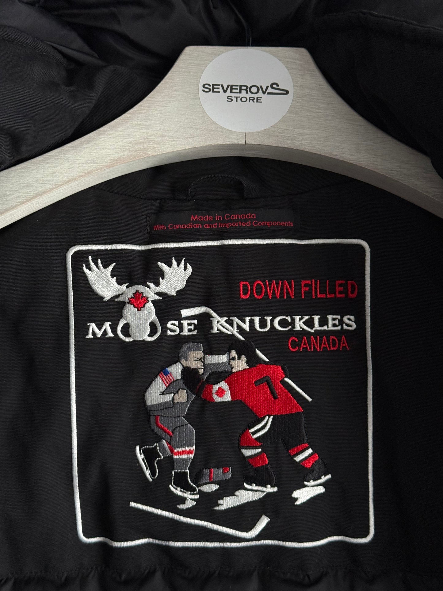 Moose Knuckles Original Stirling Parka Neoshear Jacket Black