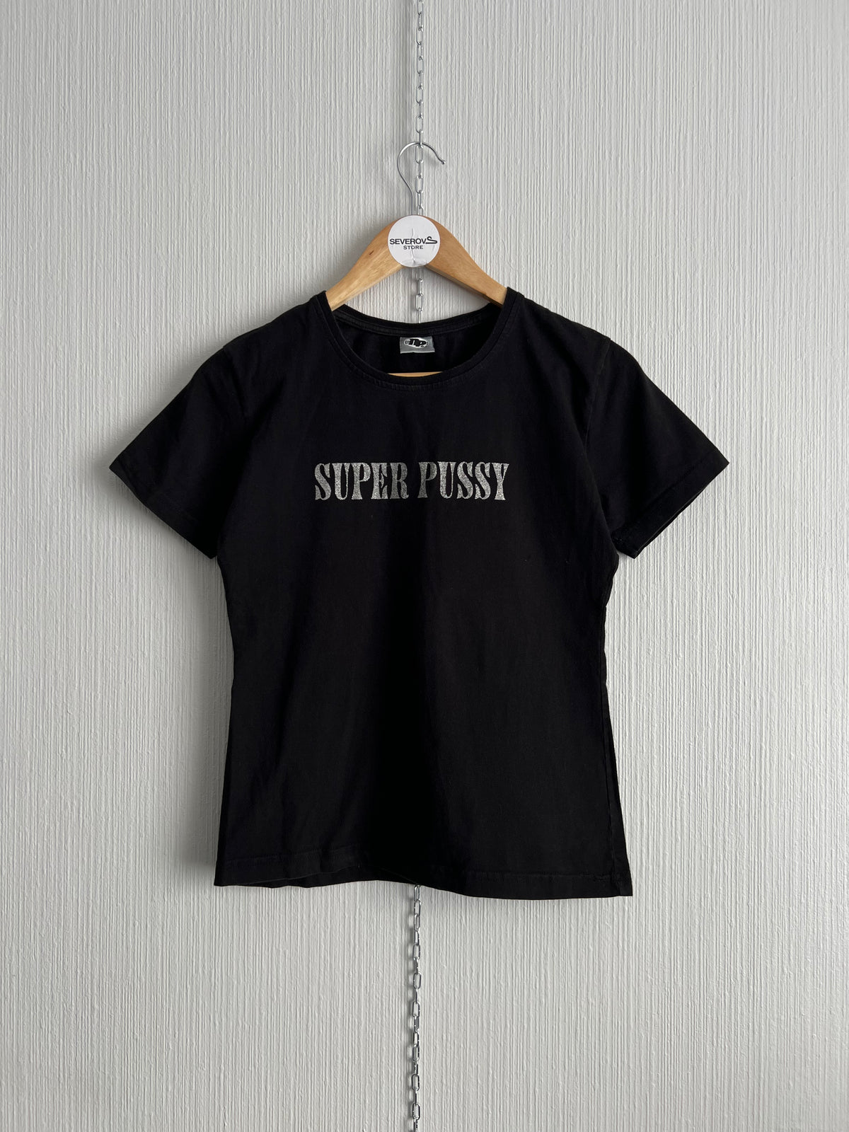 90s Vintage “Super Pussy” Women’s Black T-shirt