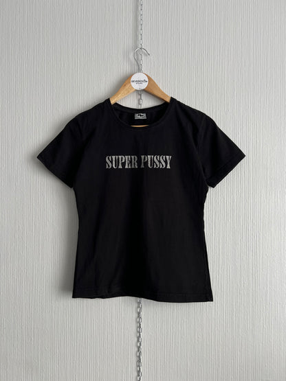 90s Vintage “Super Pussy” Women’s Black T-shirt