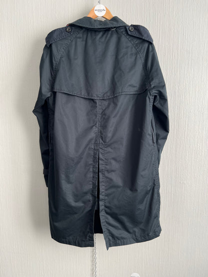 Burberry London Kensington Navy Cotton Trench Coat
