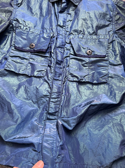 Stone Island SS17 Blue Green Weft Overshirt