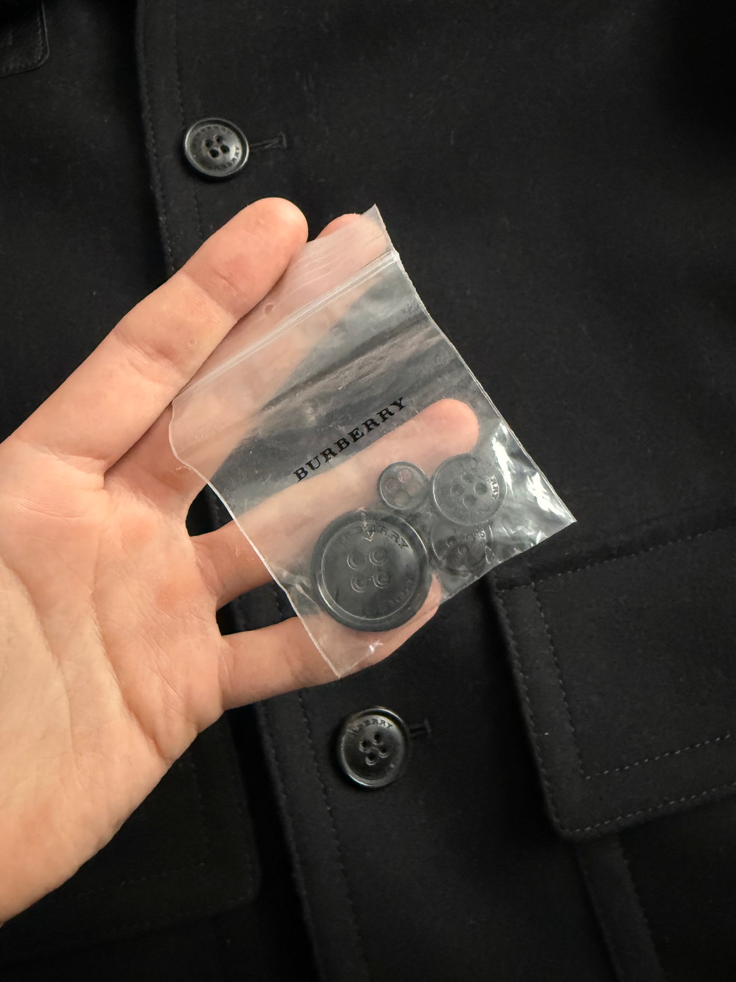 Burberry Black Wool Muswell Jacket