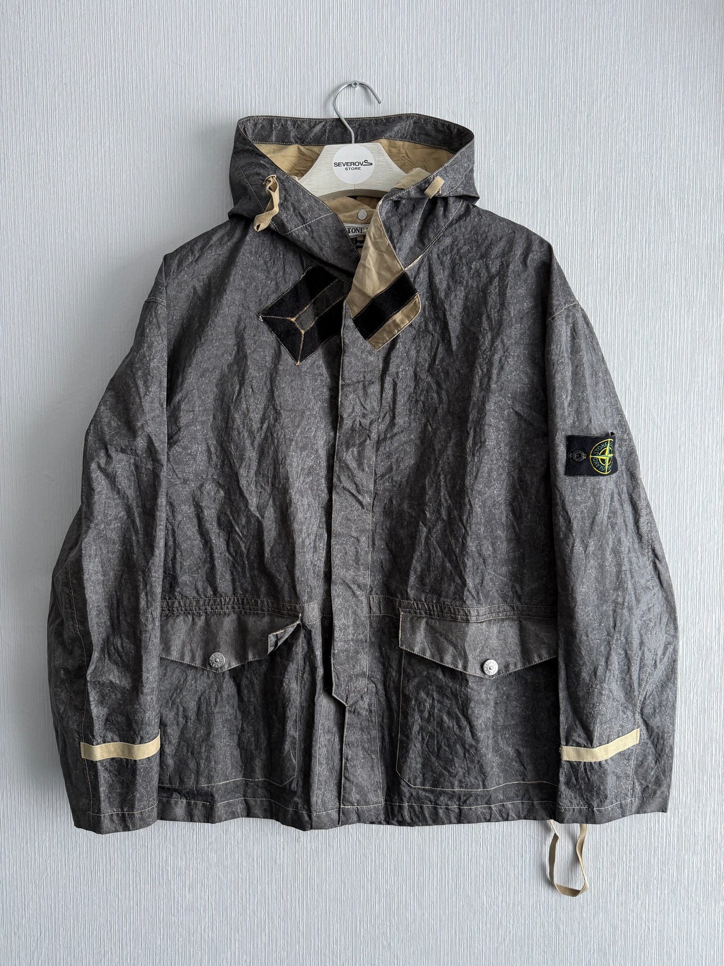 Stone Island SS02 Laminated Webbing “Paper” Jacket