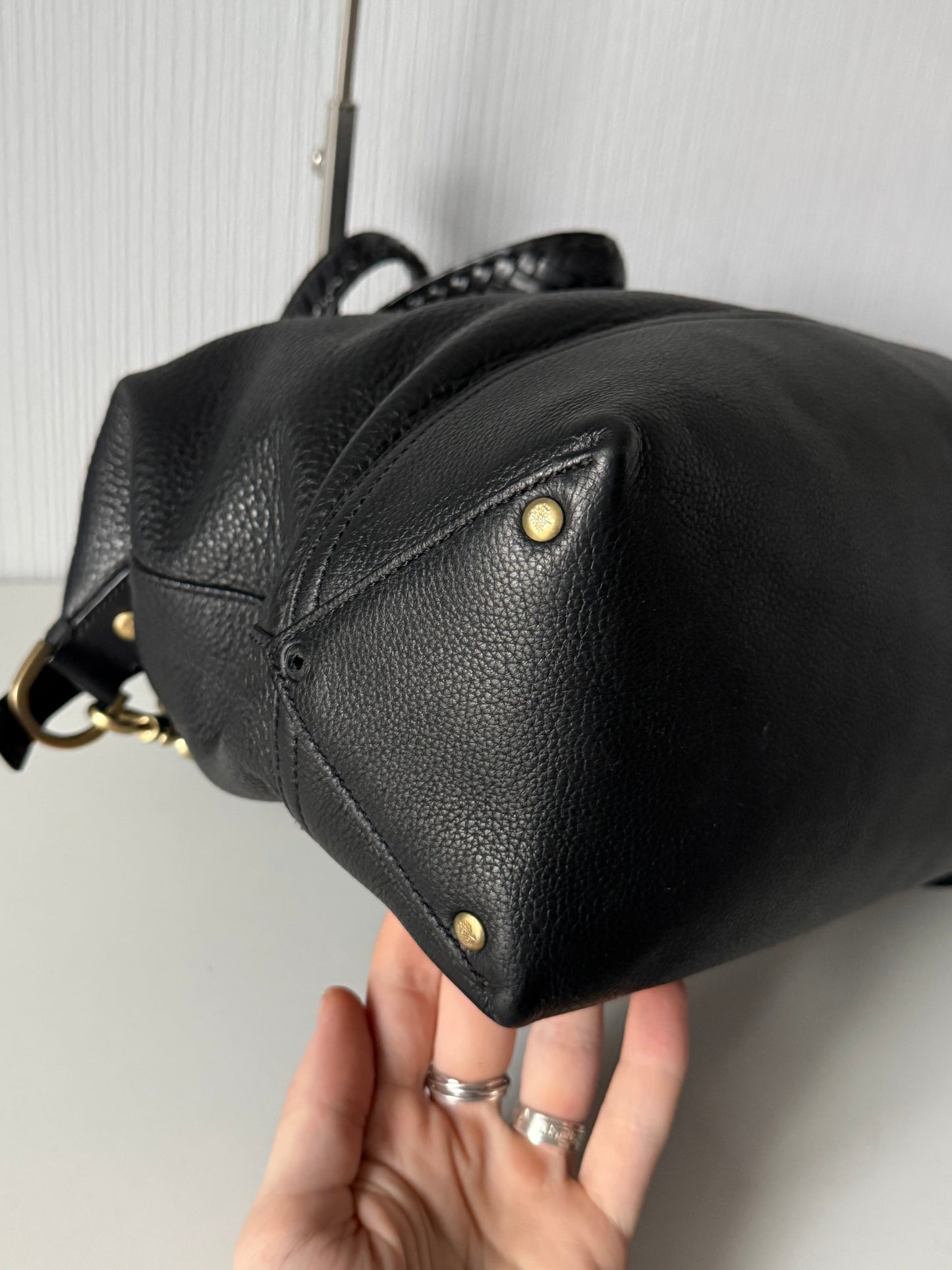 Mulberry Effie Tote Bag in Black Leather